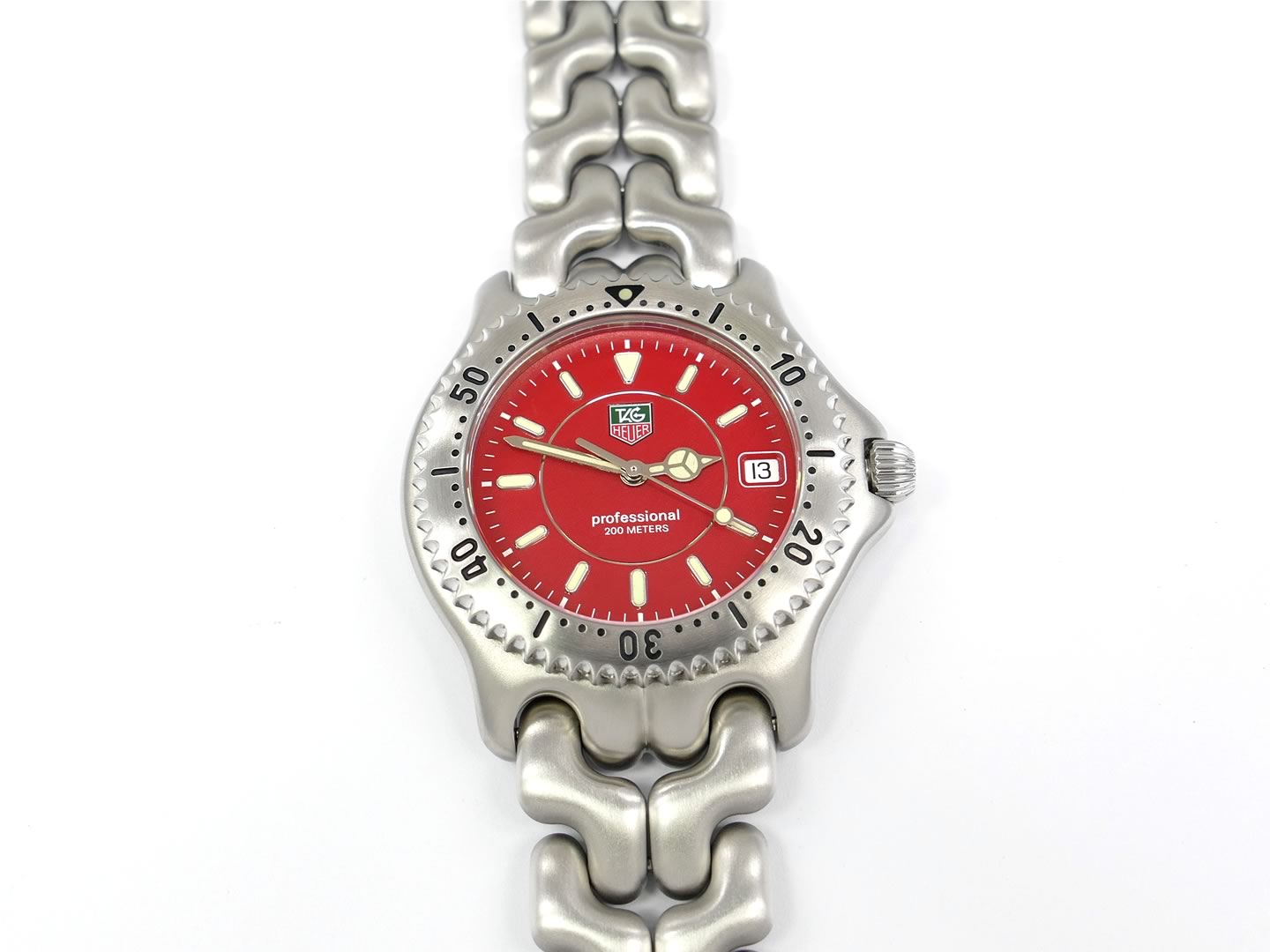 TAG Heuer SEL Red Dial WG111C Sports Elegance Link