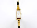 Gucci 1500 L White Mother of Pearl Dial on 18k Gold Plated Bangle