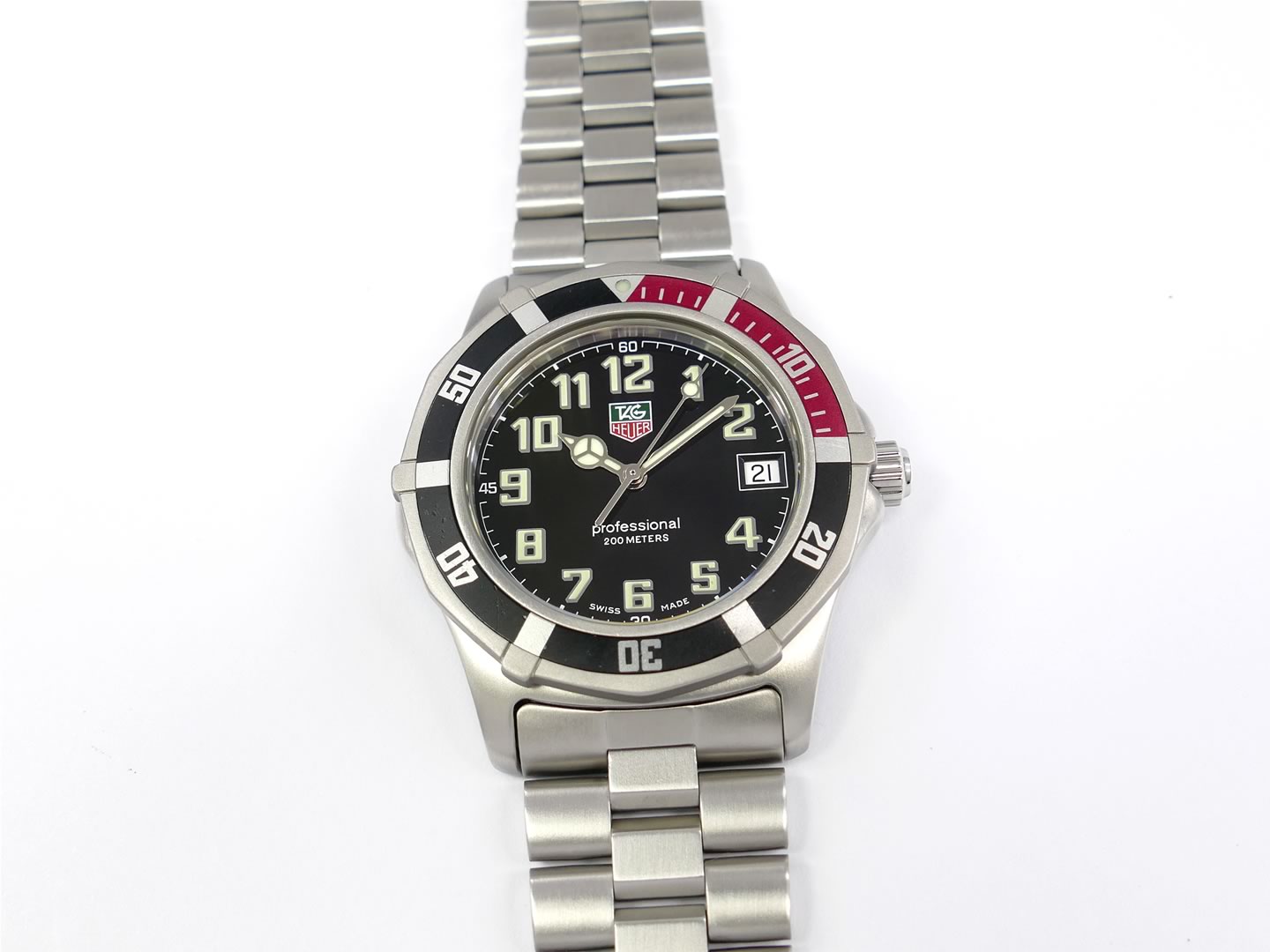TAG Heuer 2000 Black Dial WM1112 Full Size Sport WM1112.BA0317 