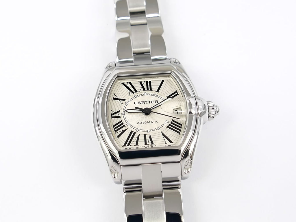 Cartier Roadster 2510 Silver Dial with Roman Numerals Stainless Steel Automatic