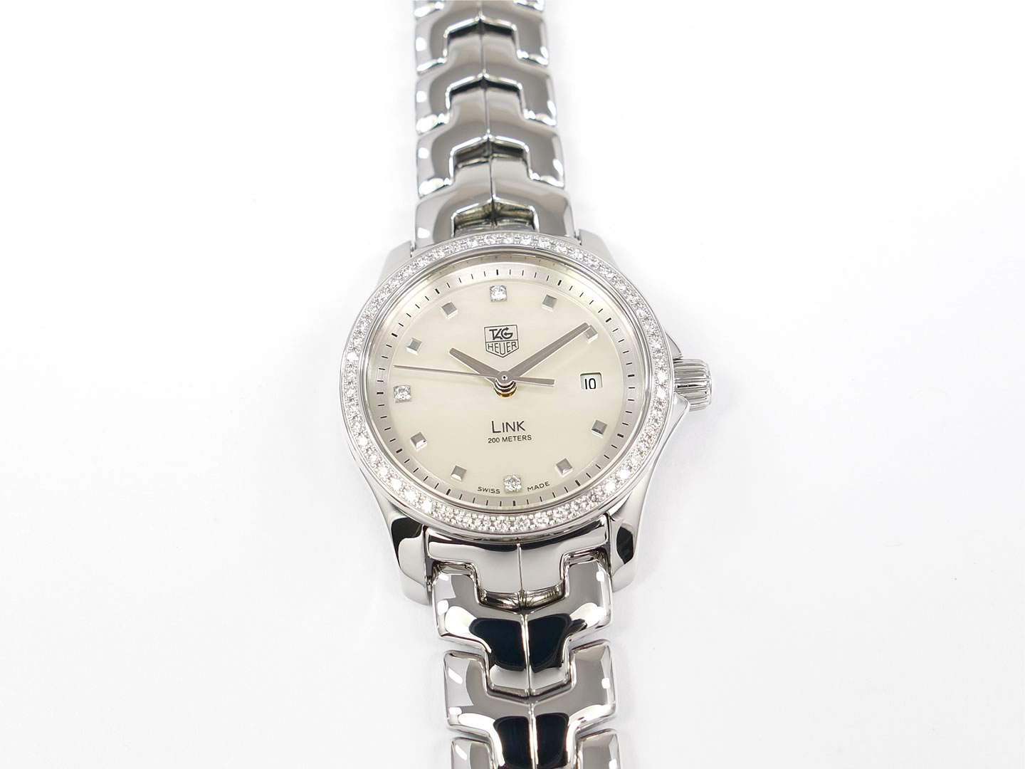 TAG Heuer Link Mother of Pearl WJF1318.BA0572 Diamond Bezel