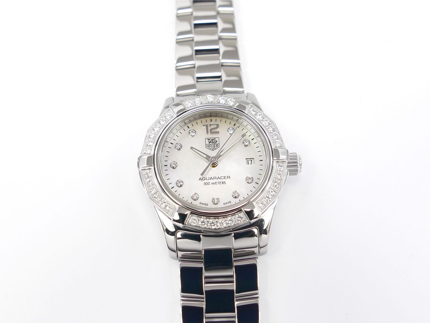 TAG Heuer Aquaracer White Mother of Pearl Dial WAF1416.BA0813