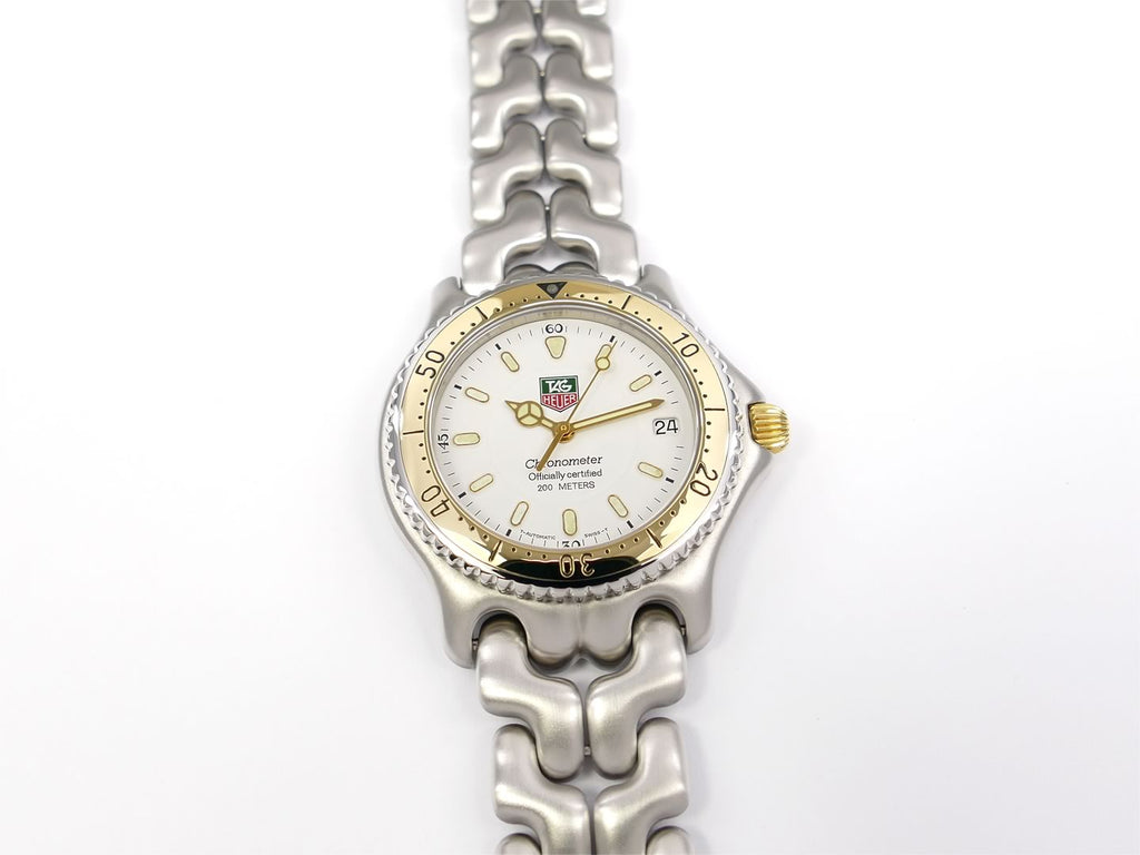 TAG Heuer SEL White Chronometer Soild Gold Bezel S87.806