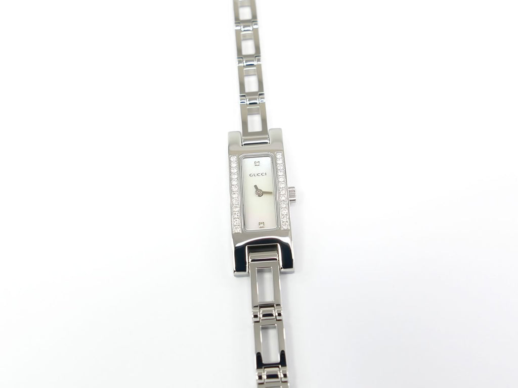 Gucci 3900L White Mother of Pearl Dial and 26 Diamonds