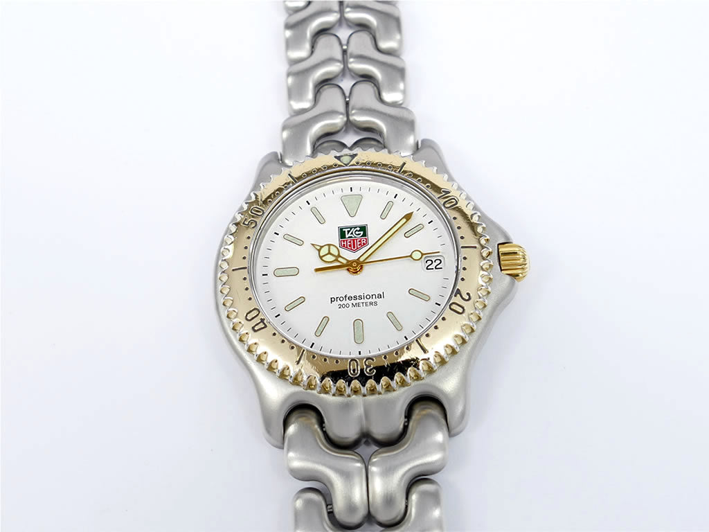 TAG Heuer SEL S95.806K White Dial Sports Elegance Link Full Size with 18k Gold