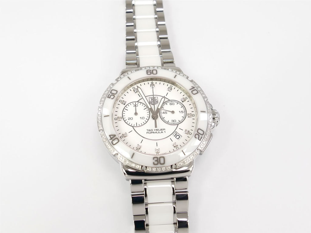 TAG Heuer Formula 1 Lady Chronograph White Ceramic CAH1213.BA0863