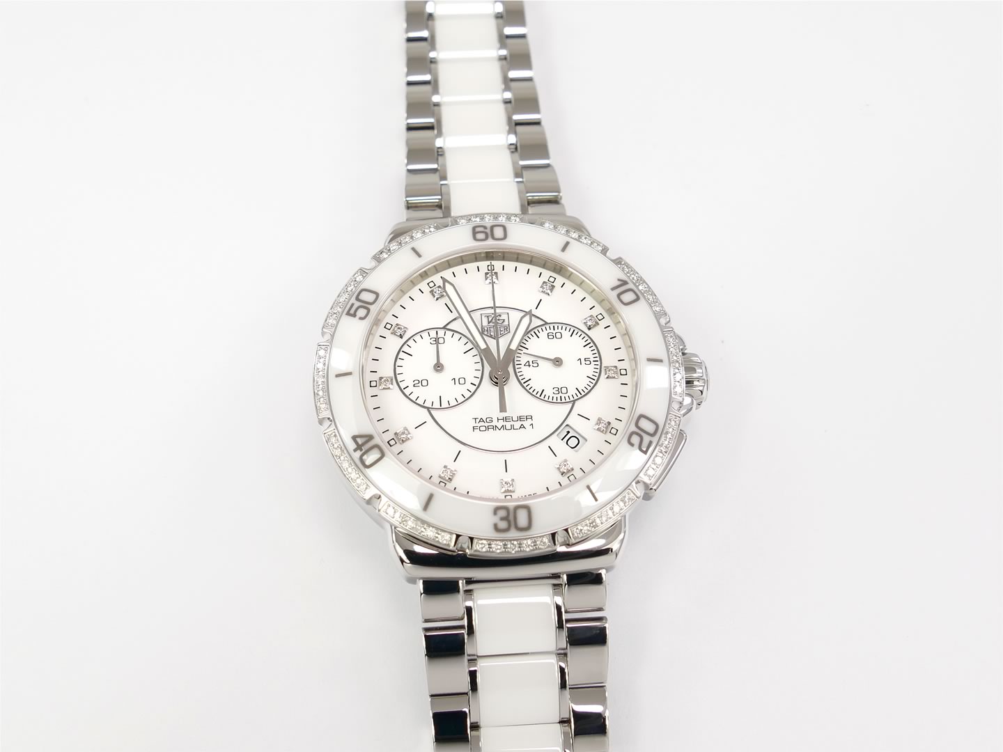 TAG Heuer Formula 1 Lady Chronograph White Ceramic CAH1213.BA0863