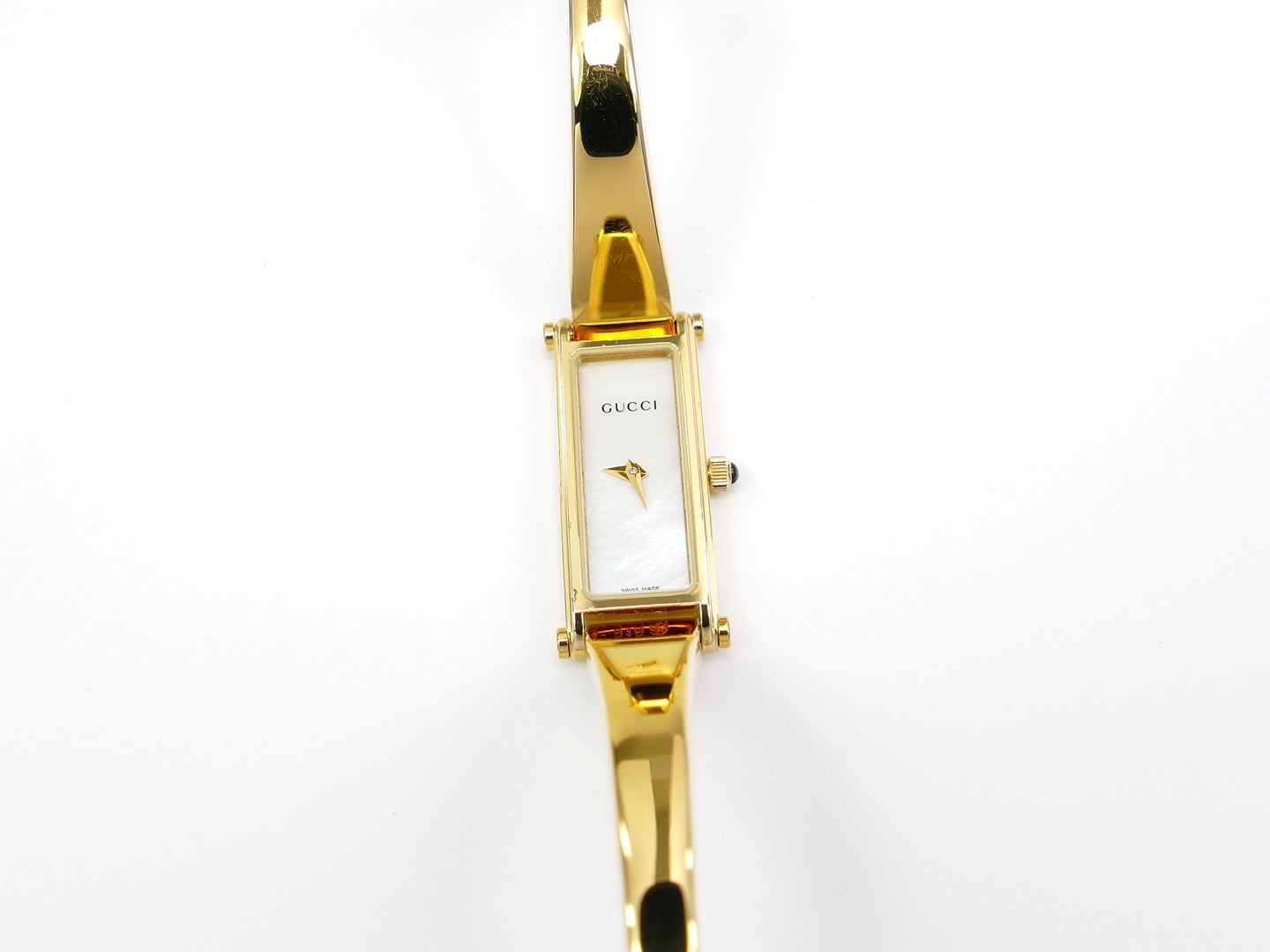 Gucci 1500L White Dial 18k Gold Plated