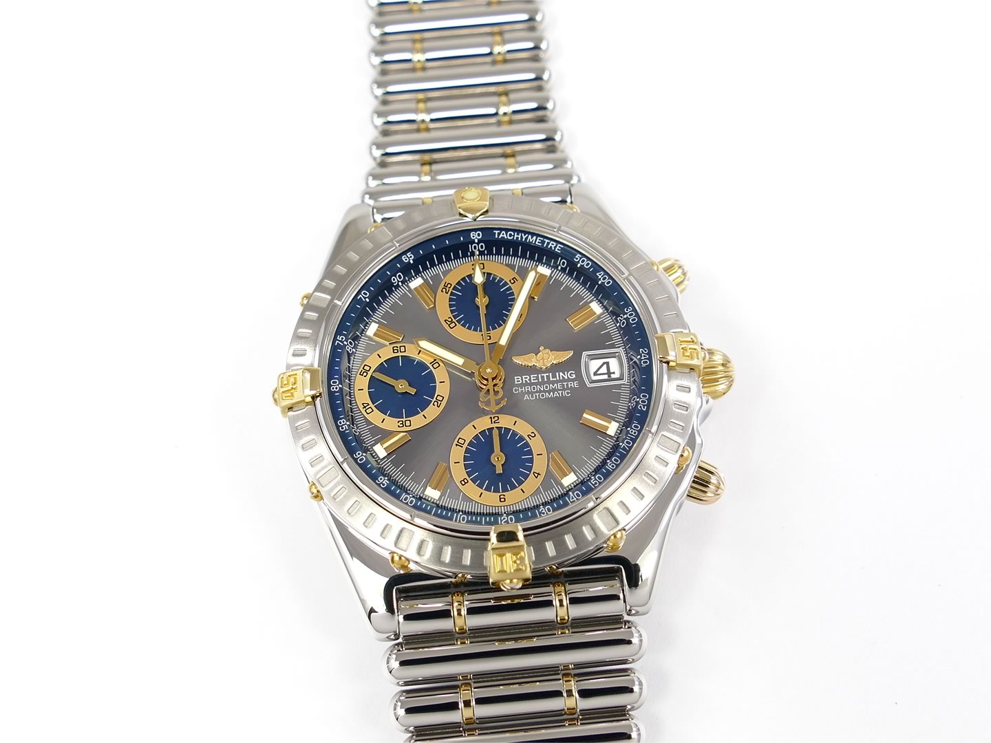 Breitling Chronomat B13352 Grey / Blue Chronograph
