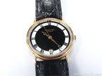 Raymond Weil Black & White Roman Numeral Dial 5532 18k Gold Plated on Leather