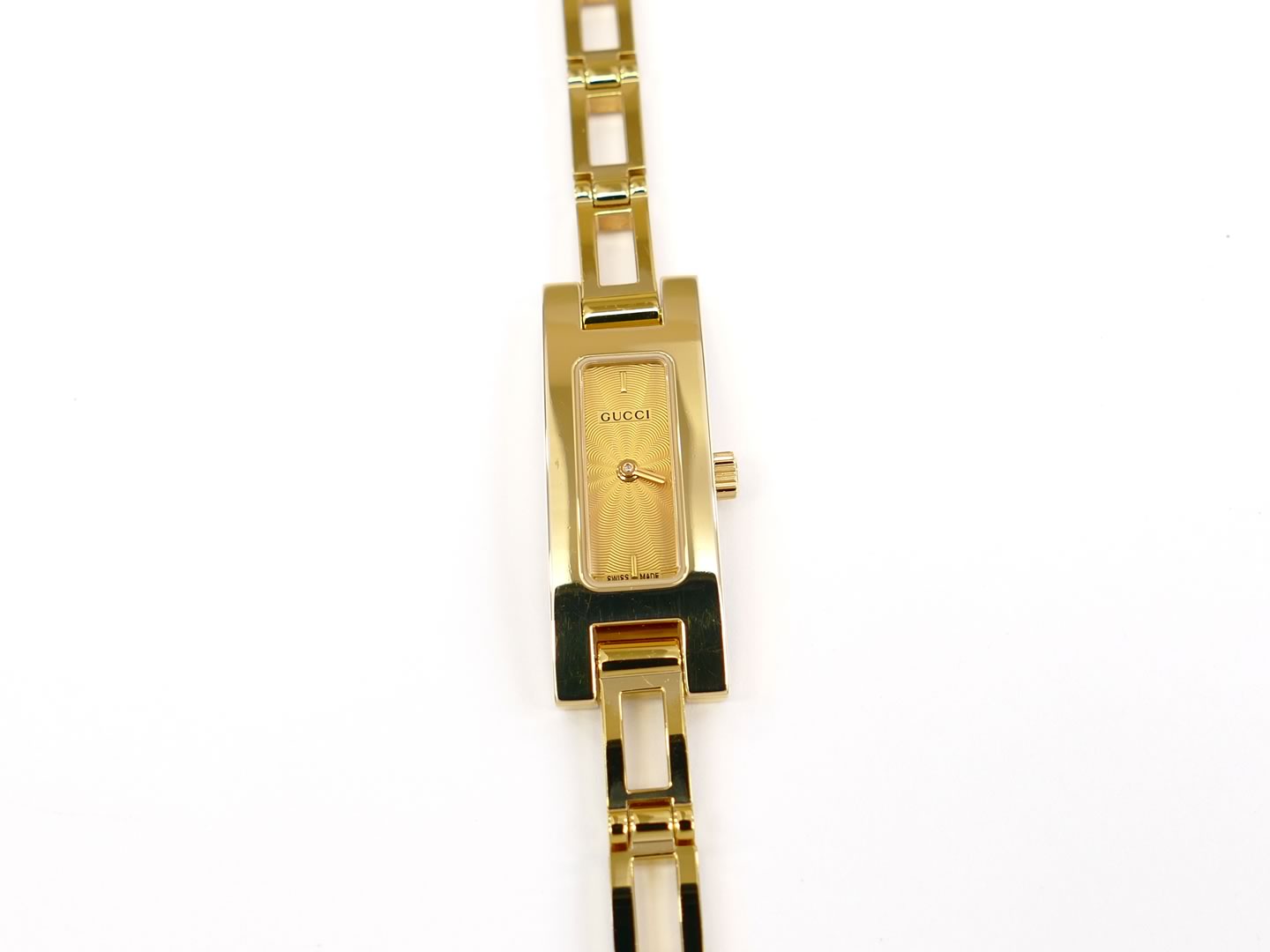 Gucci 3900L Champagne on 18k Gold PVD Bracelet