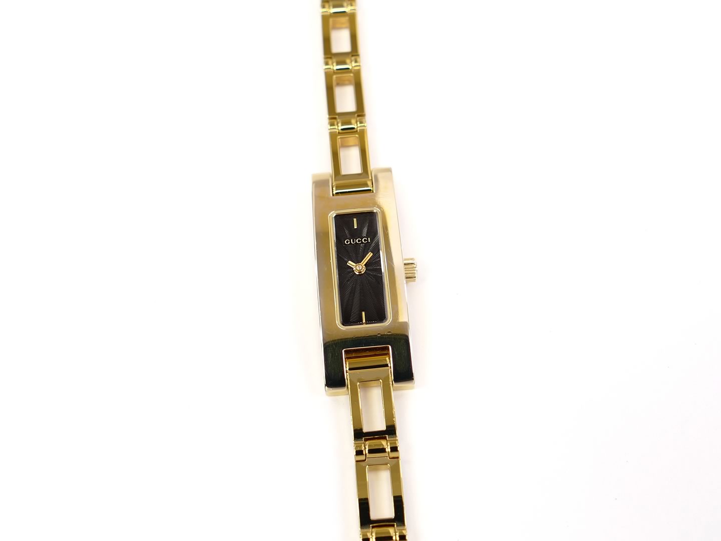 Gucci 3900L Black Dial all 18k Gold