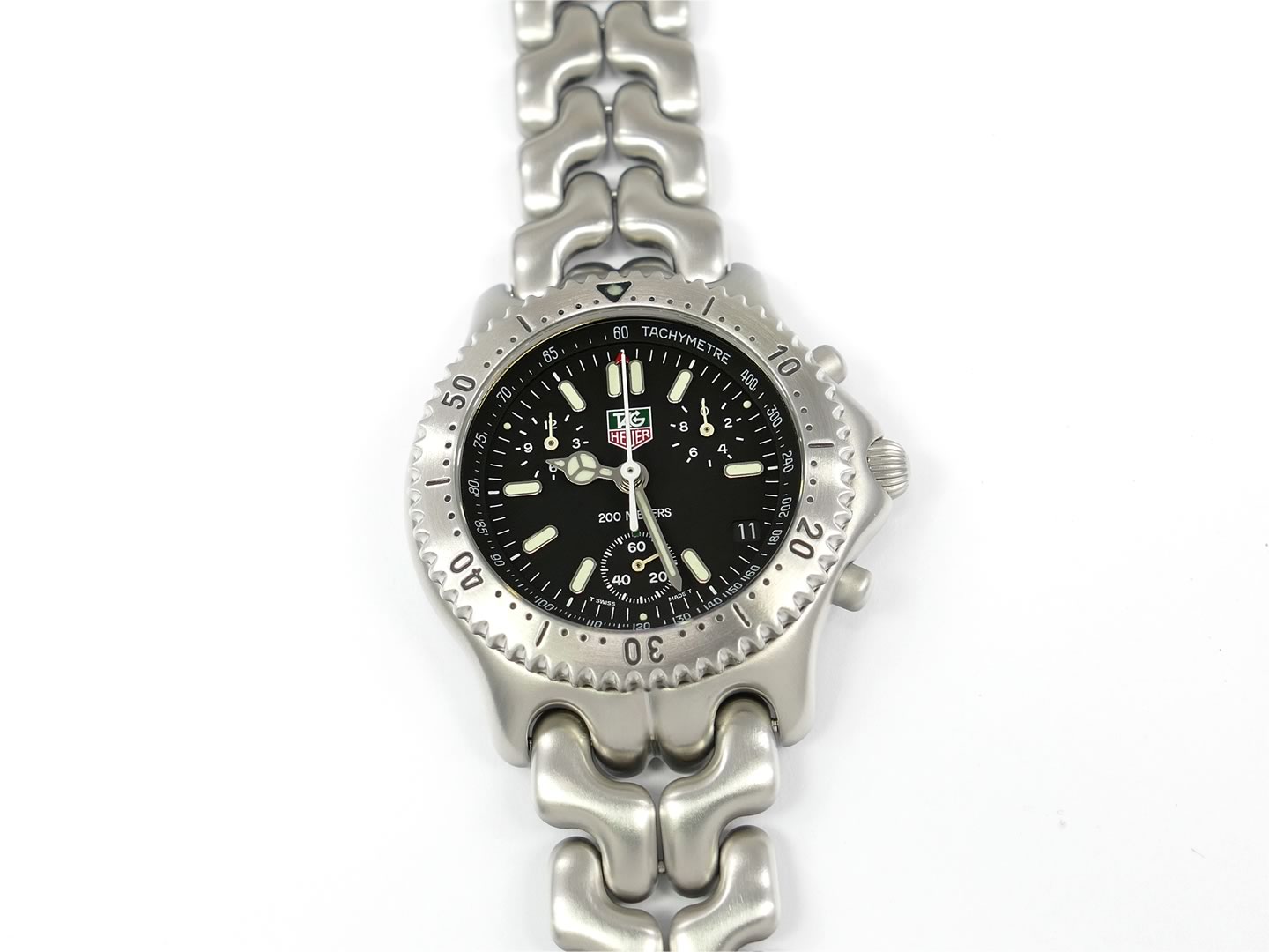 TAG Heuer SEL Chronograph CG1110-0 Sports Elegance Link Black