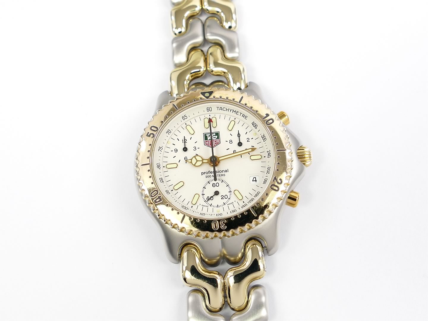 TAG Heuer SEL White Chronograph with 18k Gold CG1120-0