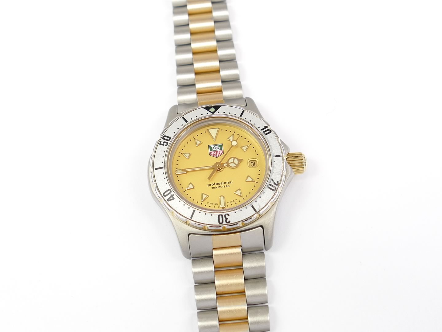 TAG Heuer 1500 Champagne Dial Stainless Steel and 18k Gold 974.008-2