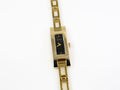 Gucci 3900L Black Rectangular Dial on 18k Gold PVD Bracelet