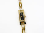 Gucci 3900L Black Rectangular Dial on 18k Gold PVD Bracelet