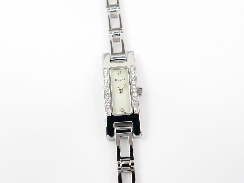 Gucci 3900L White Mother of Pearl Dial