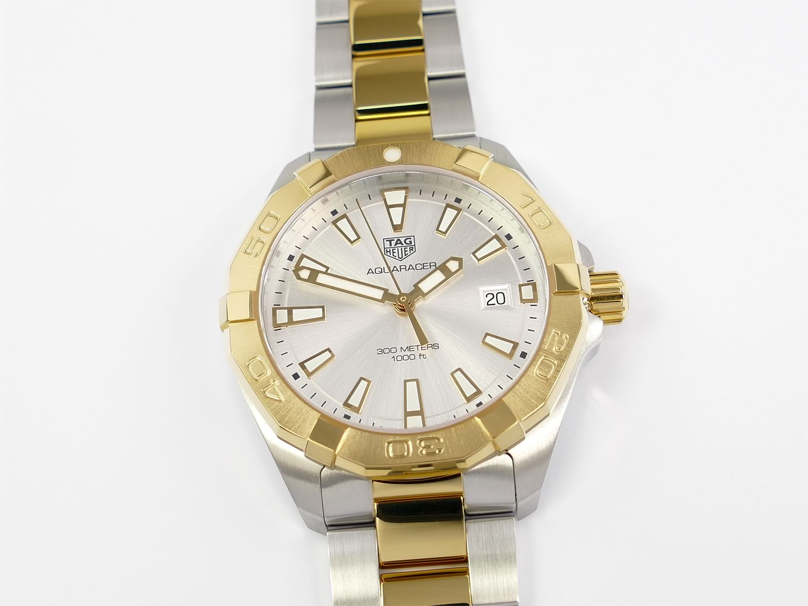 Unworn TAG Heuer Aquaracer with 18k Gold WBD1120.BB0930