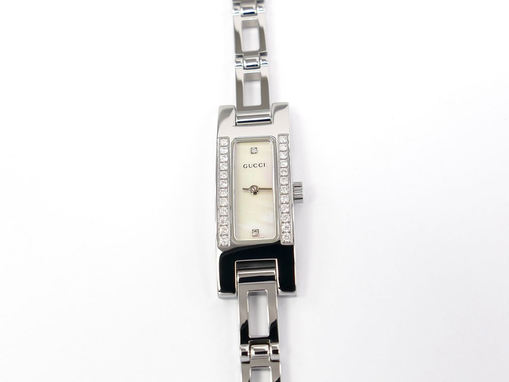 Gucci 3900L White Mother of Pearl Dial