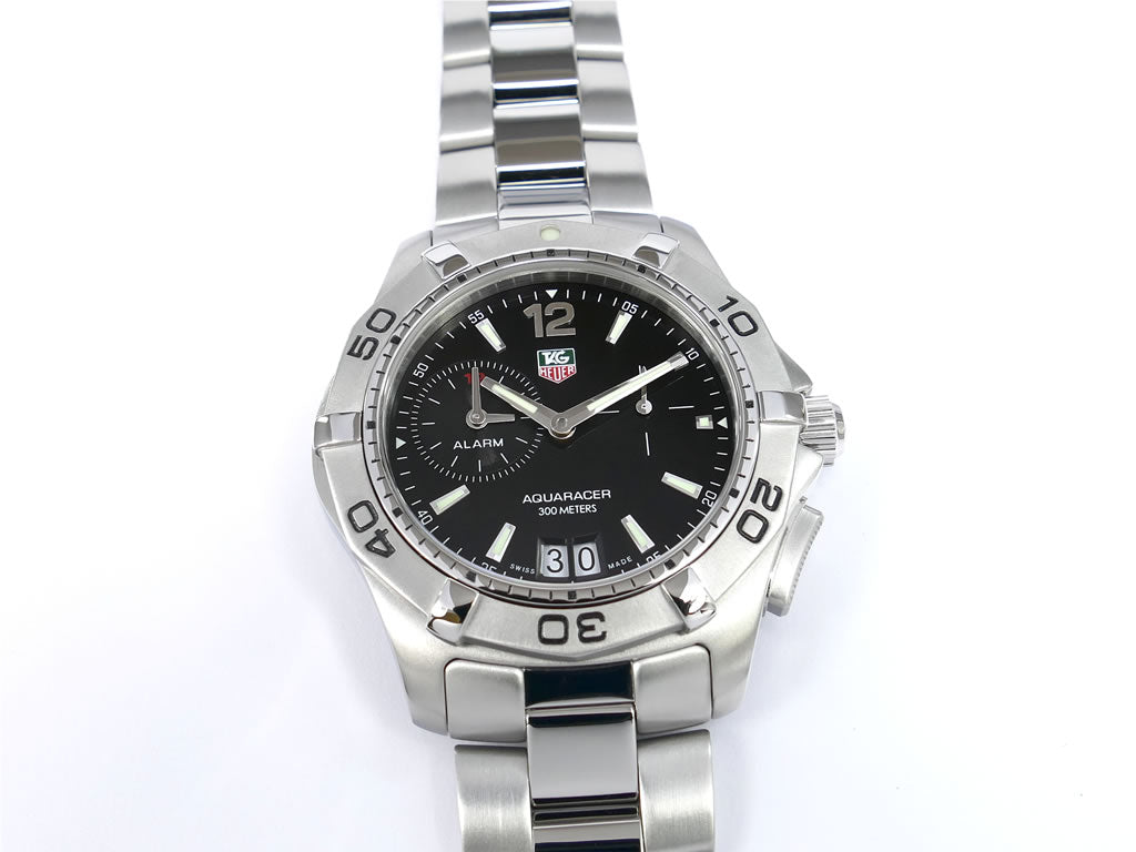 TAG Heuer Aquaracer Alarm WAF111Z.BA0801 rotating bezel face
