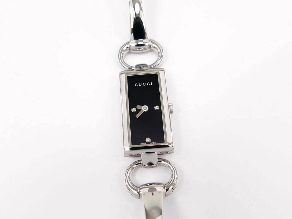 Gucci Tornabuoni 119 Black Rectangular Bangle Watch