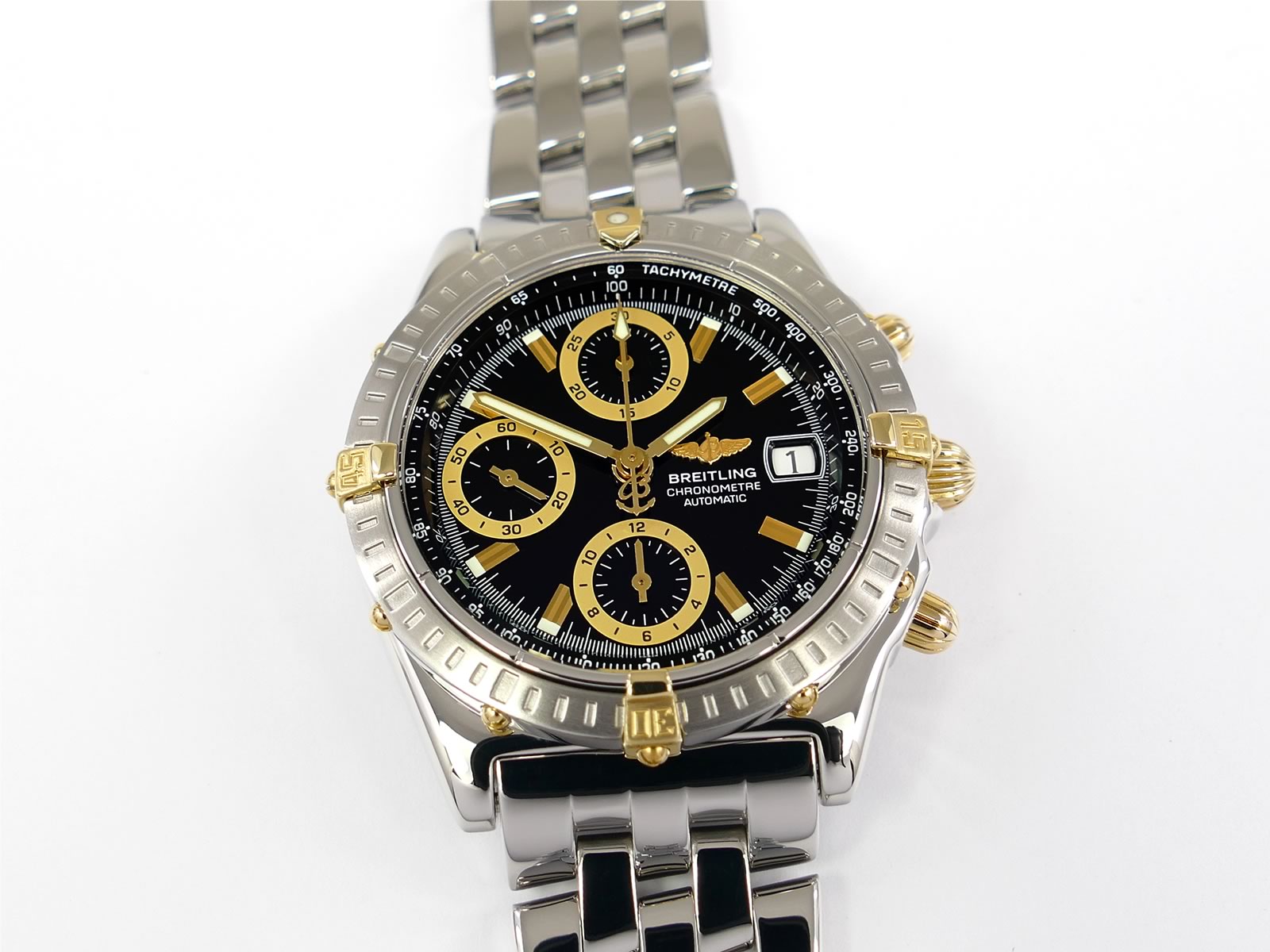 Breitling Chronomat B13352 Black & Gold Chonograph