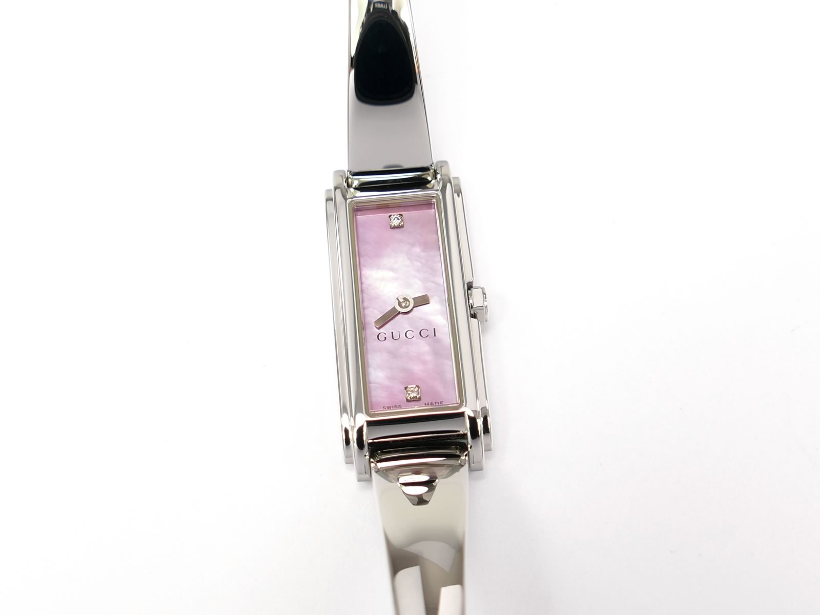 Gucci G-Line 109 Pink Mother of Pearl Dial