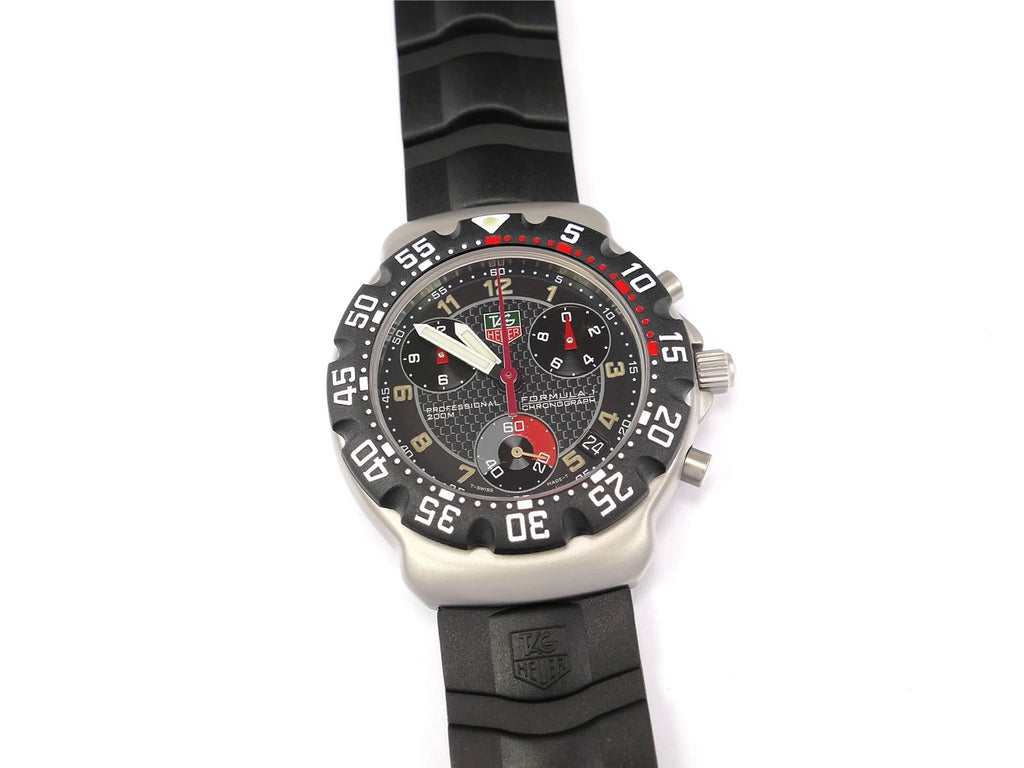 NEW 18MM STAINLESS MATTE BRACELET TAG HEUER F1 CA1211-1215 CHRONOGRAPH WATCH - Foto 7