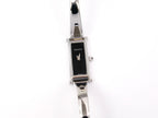 Gucci 1500L Black on Stainless Steel Bangle