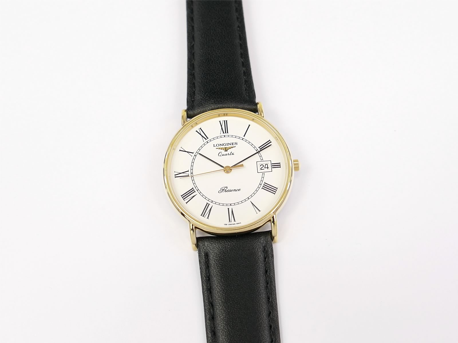 Longines Présence White 18k Gold Plated