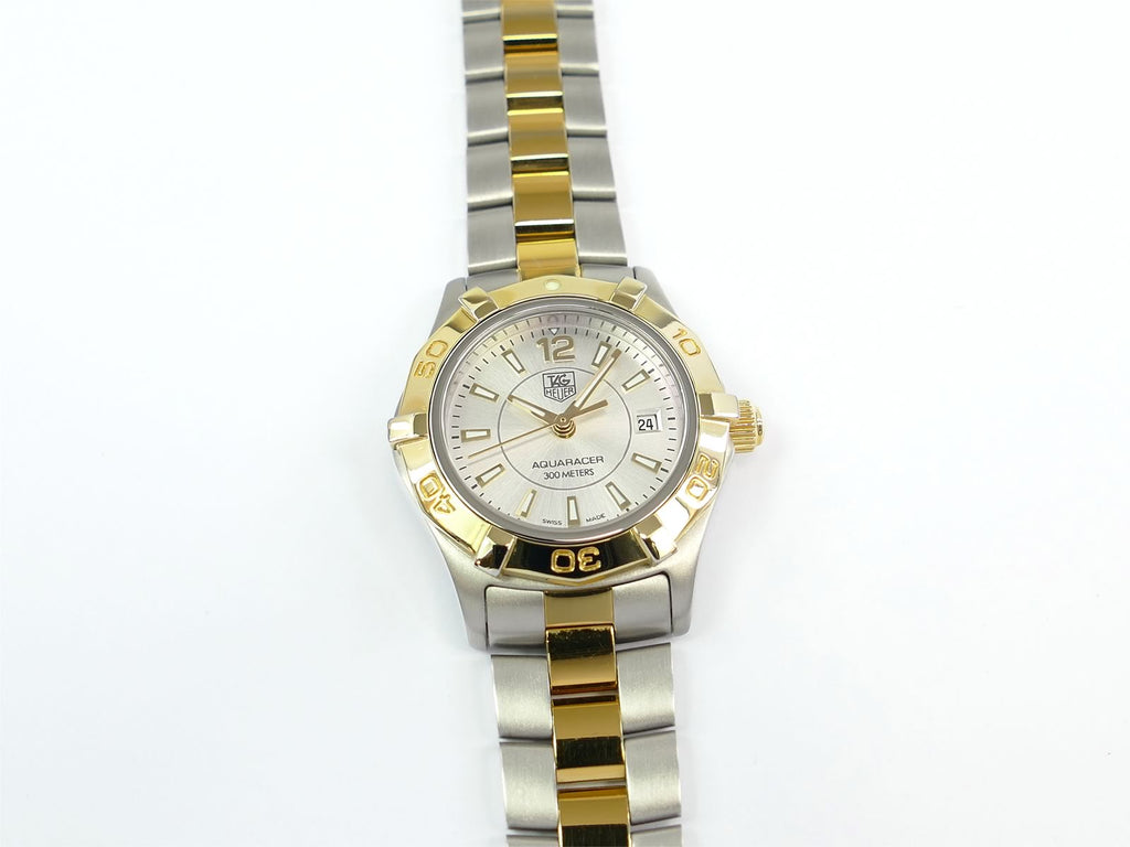 TAG Heuer Aquaracer Silver 18k Gold WAF1420.BB0814