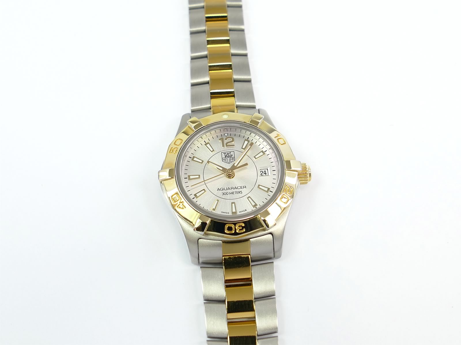 TAG Heuer Aquaracer Silver 18k Gold WAF1420.BB0814