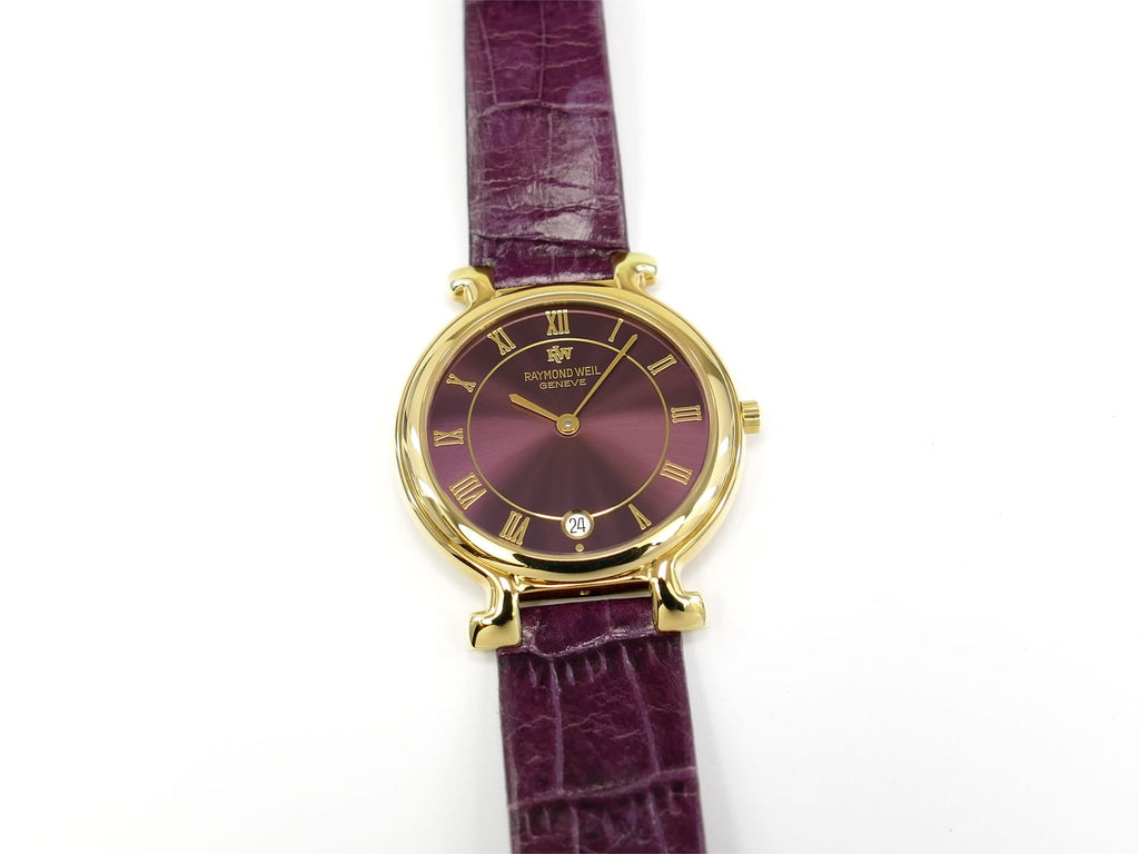 Raymond Weil Traditional Purple 18k Gold Plated 9136-2