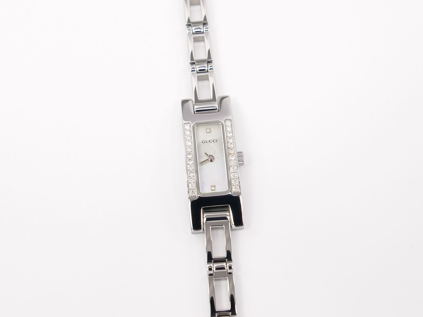 Gucci 3900L White Mother of Pearl Dial 26 Diamonds