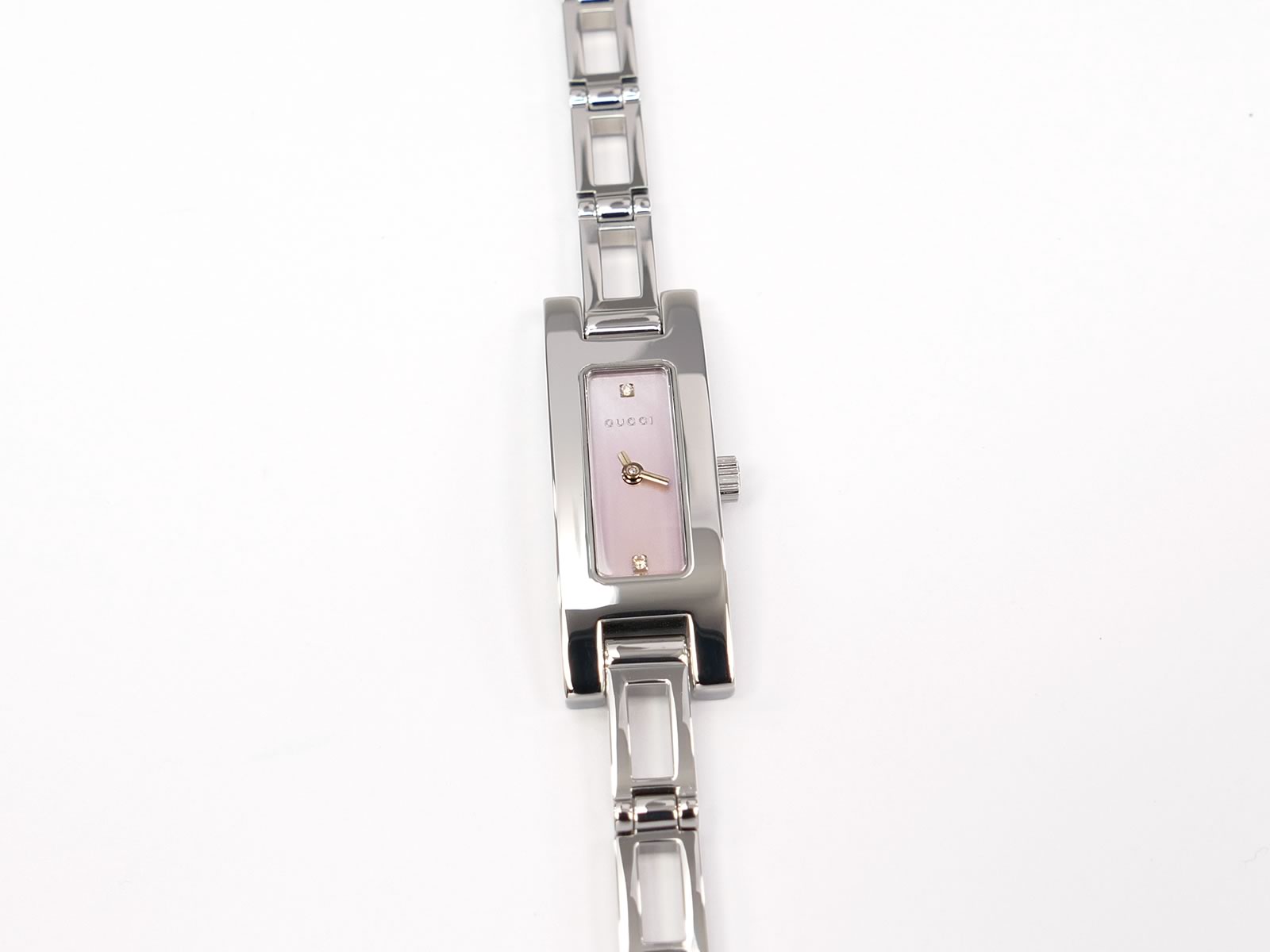 Gucci 3900L Pink Mother of Pearl Diamond Set Dial