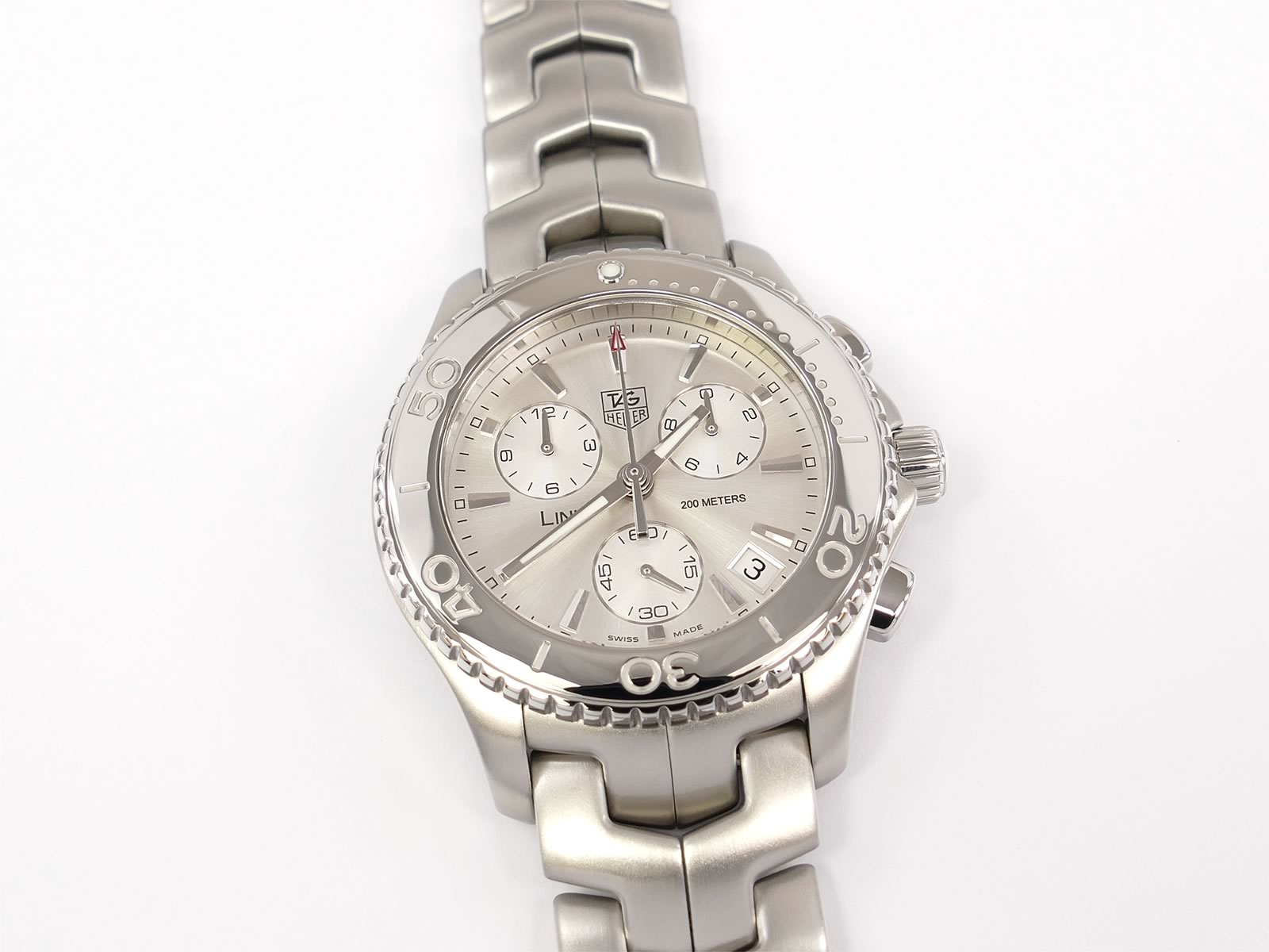 TAG Heuer Link Chronograph Silver Dial CJ1111