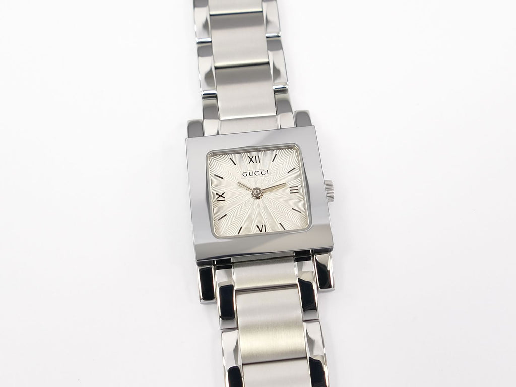 Gucci 7900L Silver Square Dial