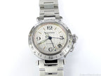 Cartier Pasha GMT Silver 2377 front