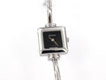 Gucci 1900L Black Dial on Stainless Steel Bangle