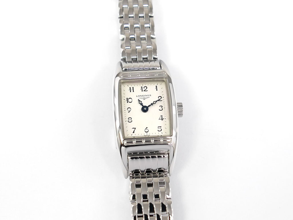 Longines BelleArti Silver Arabic Numeral Rectangular Dial L2.195.4.73.6