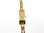 Gucci 3900L Champagne Sunburst Rectangular Dial 18k Gold Plated