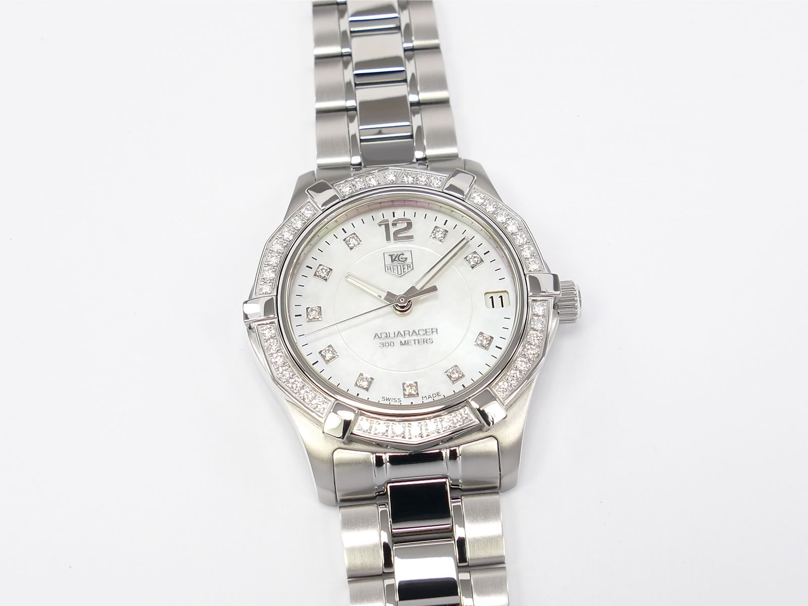 TAG Heuer Aquaracer Lady White Mother of Pearl & Diamonds WAF1313.BA0819