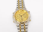 Gucci 9400 Chronograph Champagne Dial Stainless Steel & 18k Gold