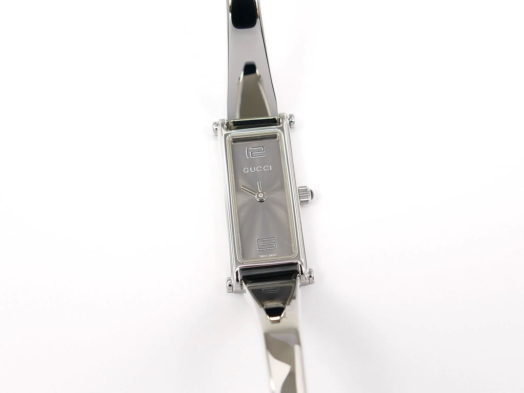 Gucci 1500L Grey Rectangular Dial 