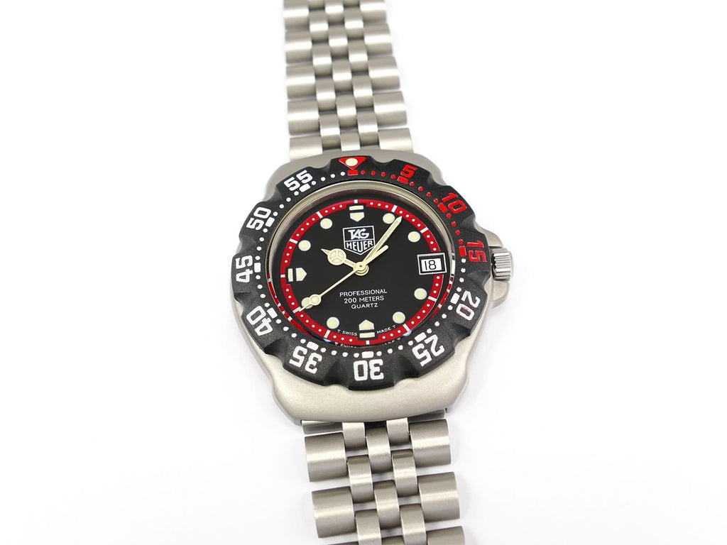 TAG Heuer Formula 1 Black Dial WA1214 Mid size Retro F1 – SWWatches