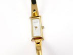 Gucci 1500L White Mother of Pearl Dial on 18k Gold Plated Bangle
