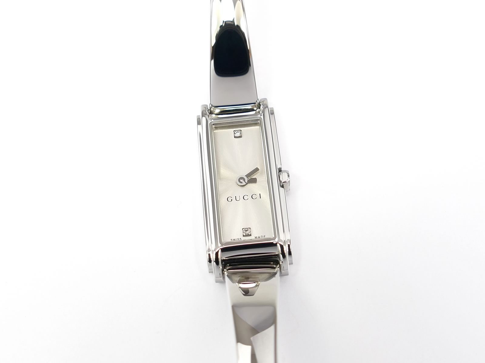 Gucci G-Line 109 Silver 2 Diamond Dial YA109519