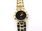 Gucci 3300L Black Dial 18k Gold Plated