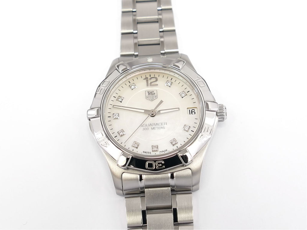 TAG Heuer Aquaracer Lady White Mother of Pearl & Diamonds WAF1312.BA0817